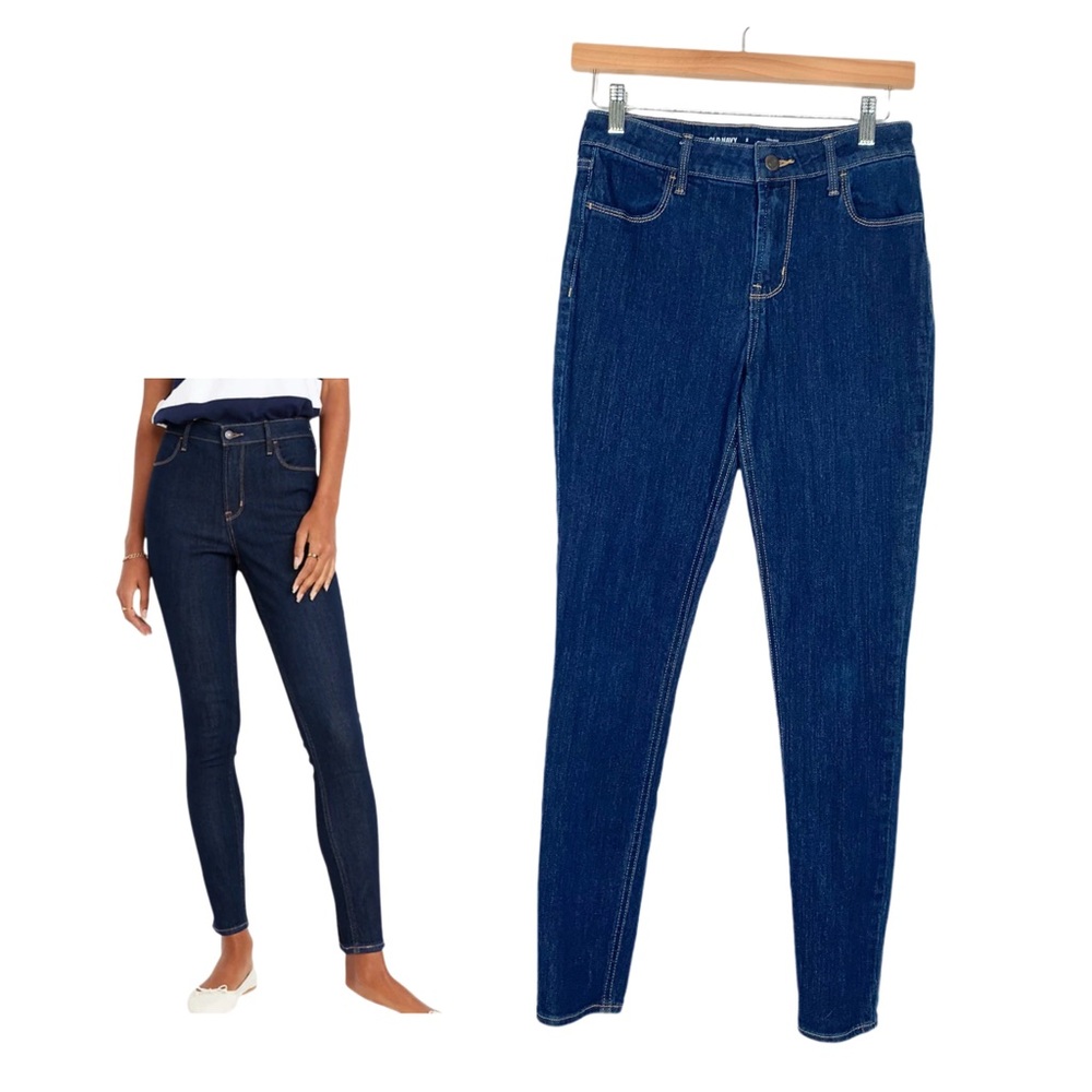 Old Navy High Rise Super Skinny Dark Wash Jeans Size 2